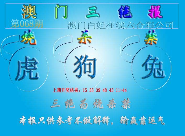 2025068期三绝报（新版）