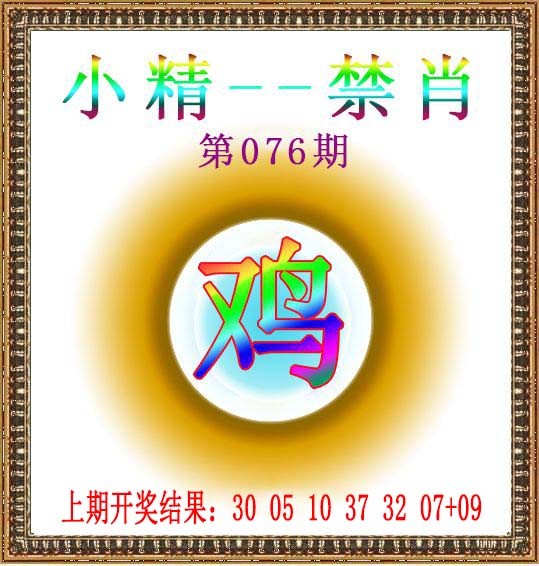 2025076期小精禁肖