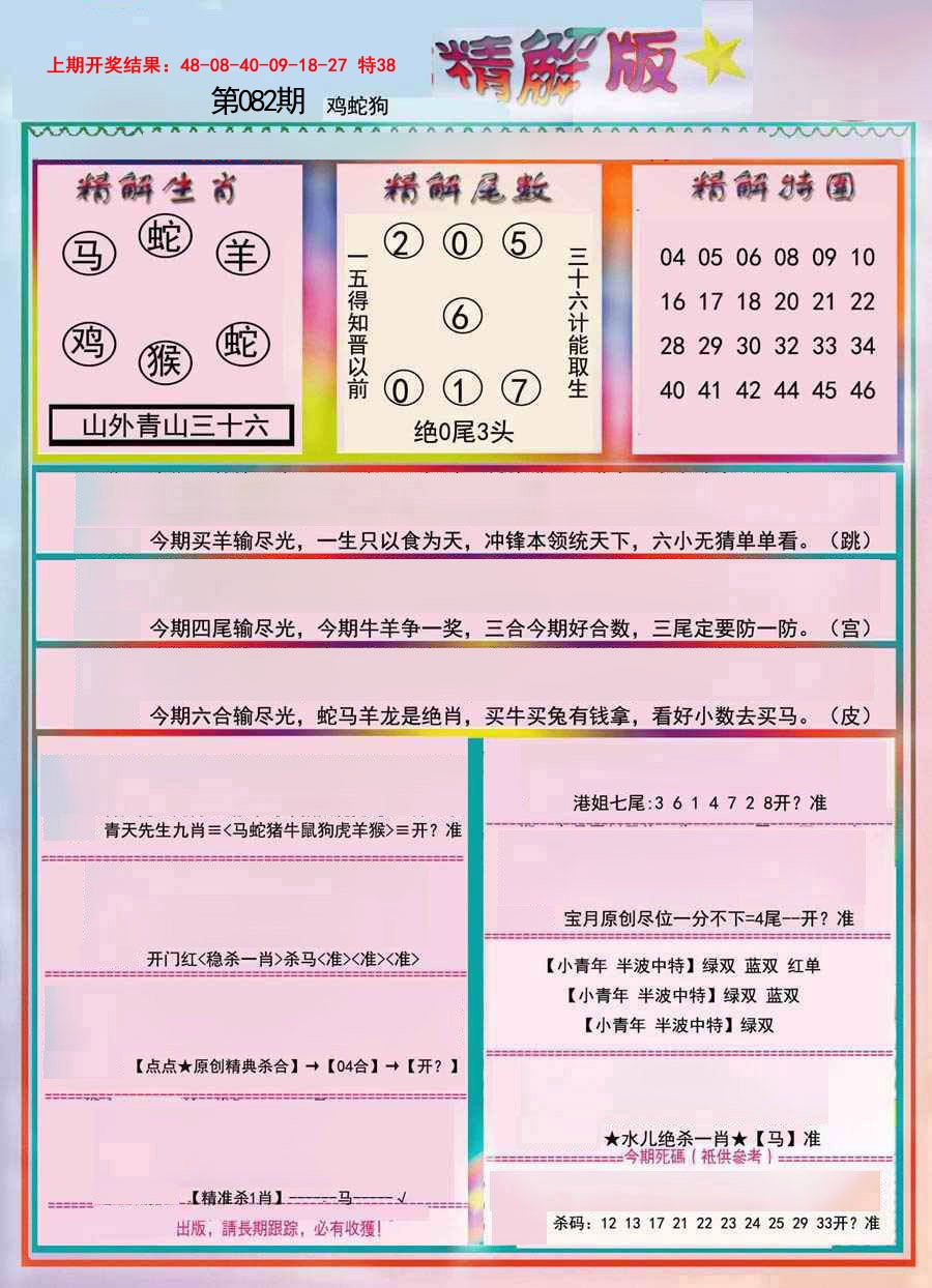 2025082期精解版