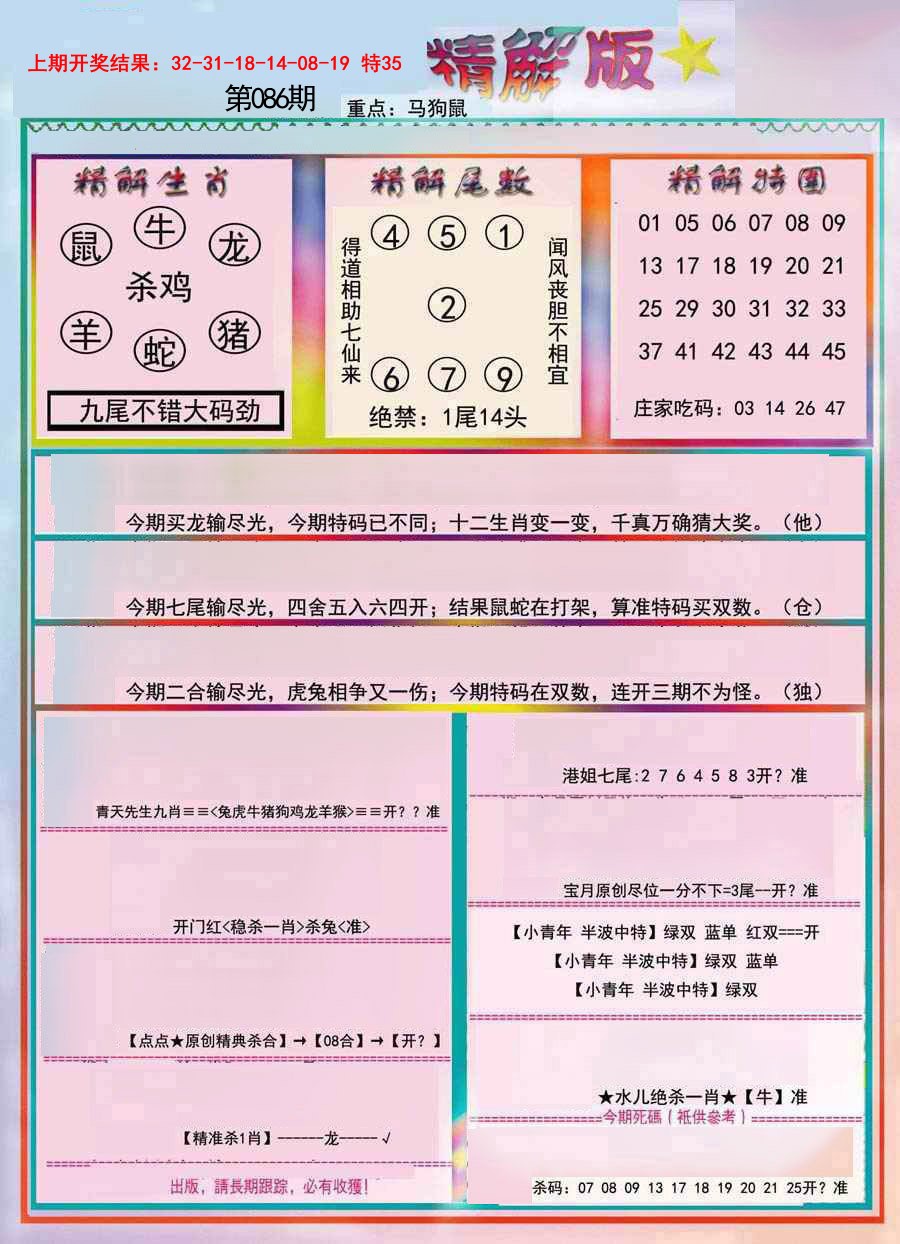 2025086期精解版