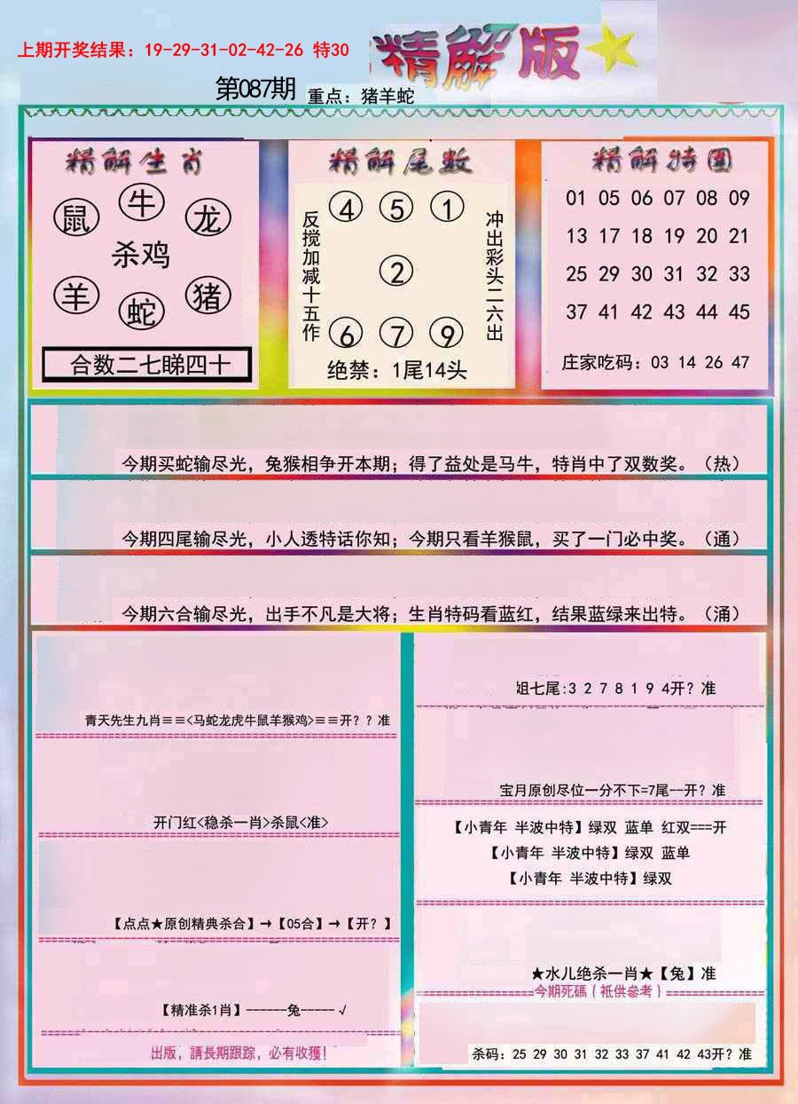 2025087期精解版