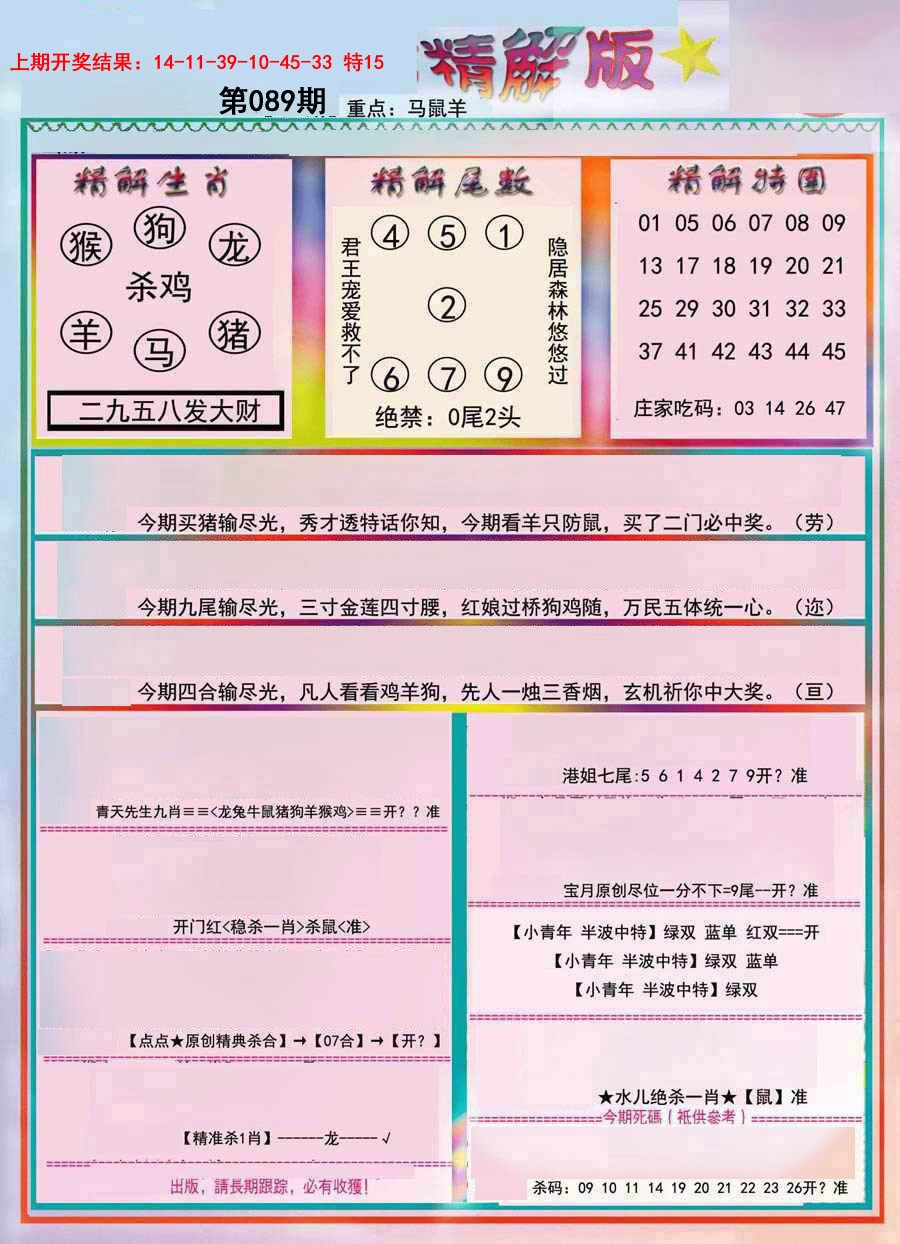 2025089期精解版
