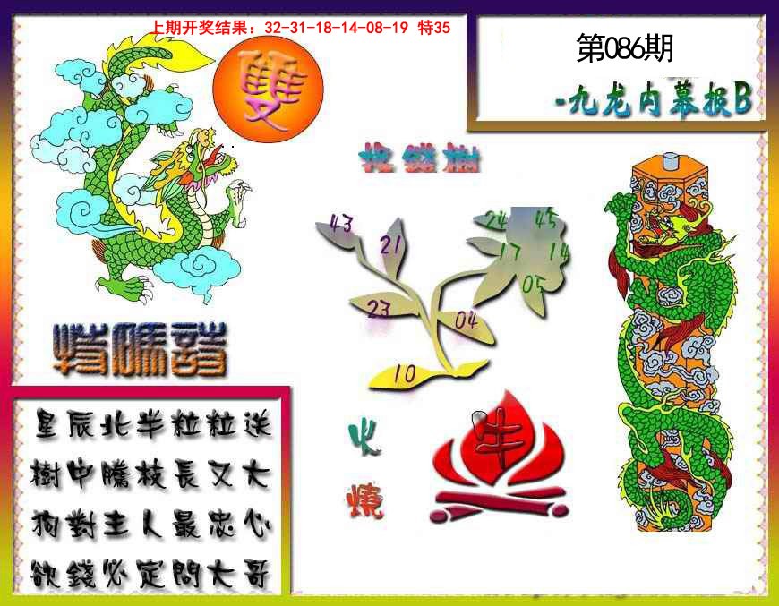 2025086期九龙内幕特肖图a