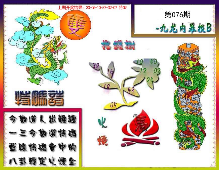 2025076期九龙内幕特肖图a