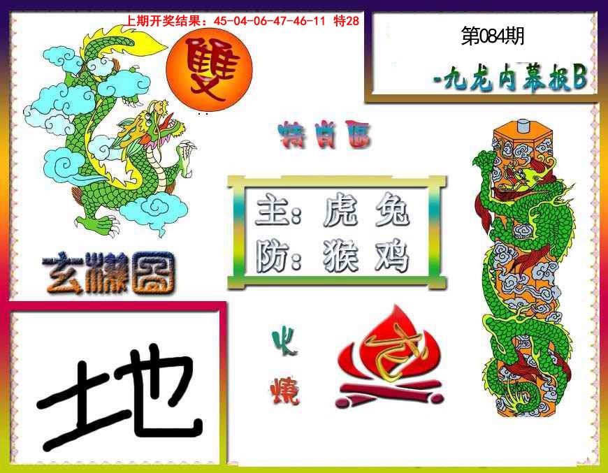 2025084期九龙内幕特肖图B