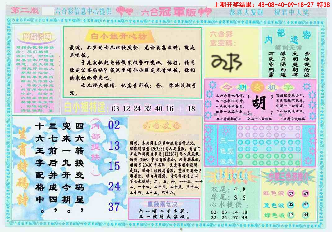2025082期六合冠军版B