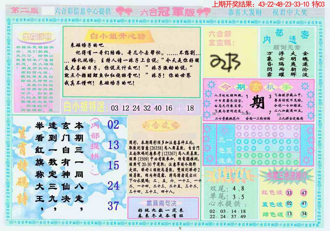 2025074期六合冠军版B