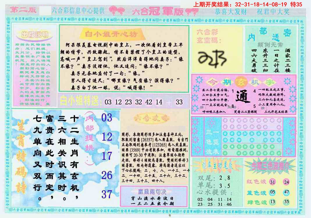 2025086期六合冠军版B