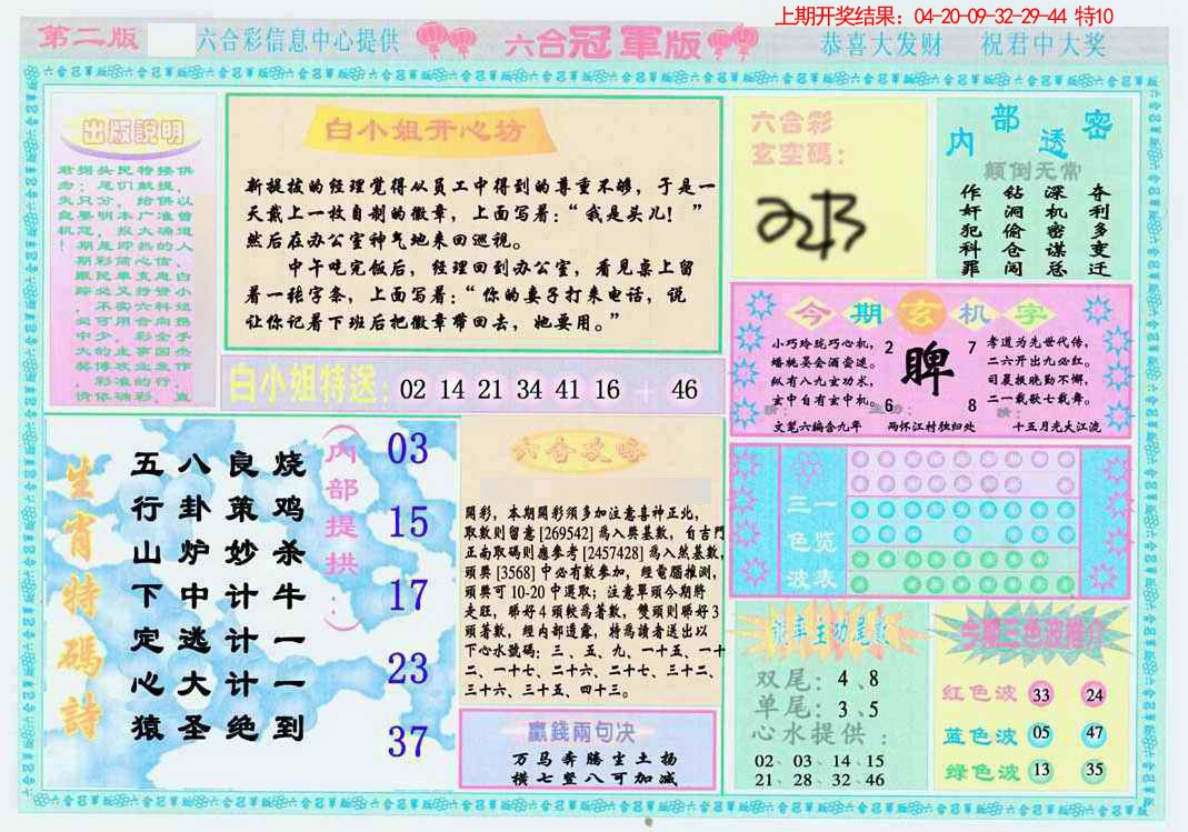 2025080期六合冠军版B