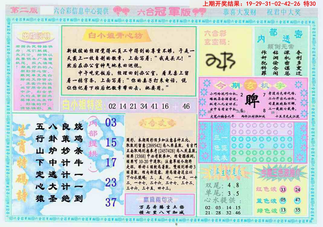 2025087期六合冠军版B