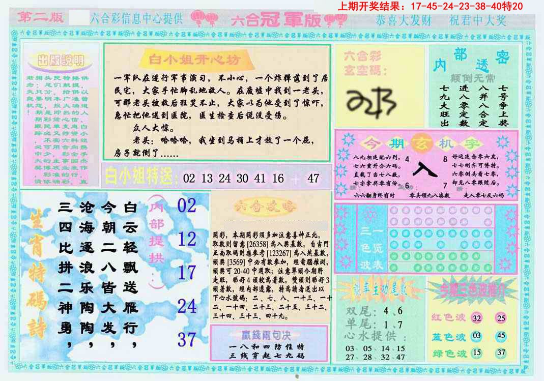 2025085期六合冠军版B