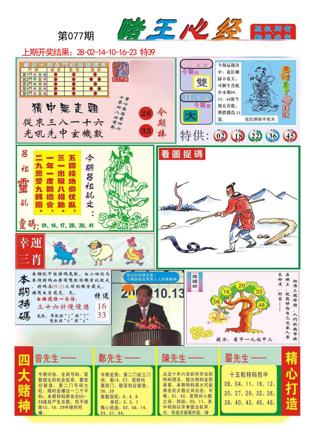 2025077期赌王心经
