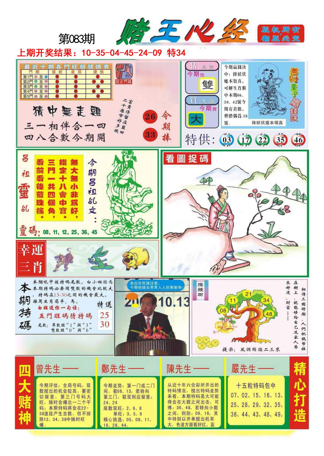 2025083期赌王心经