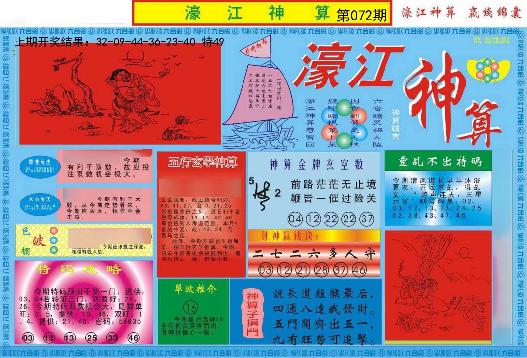 2025072期濠江神算A