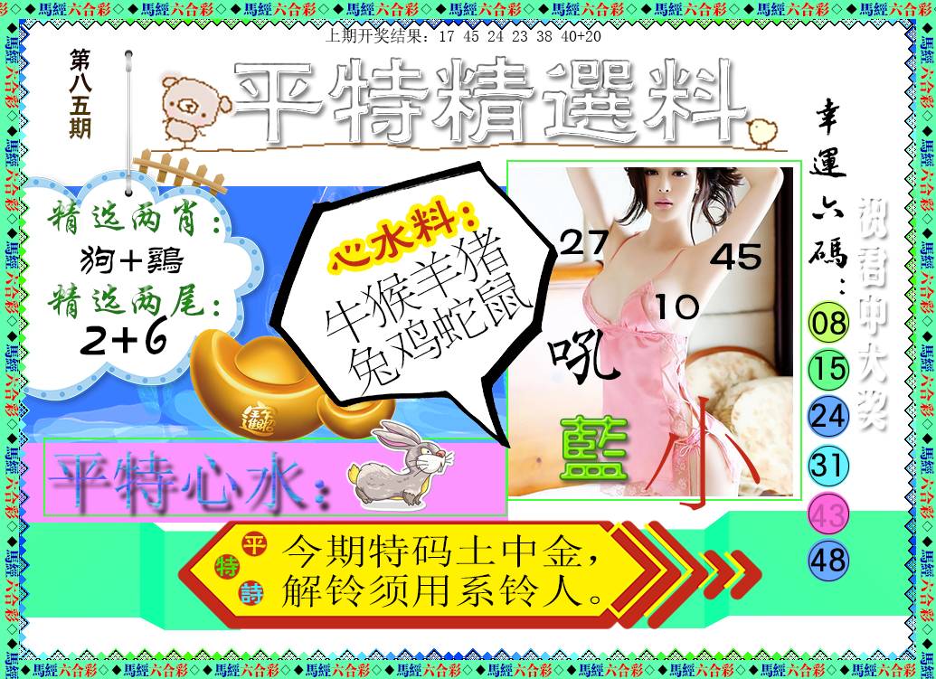 2025085期平特精选料