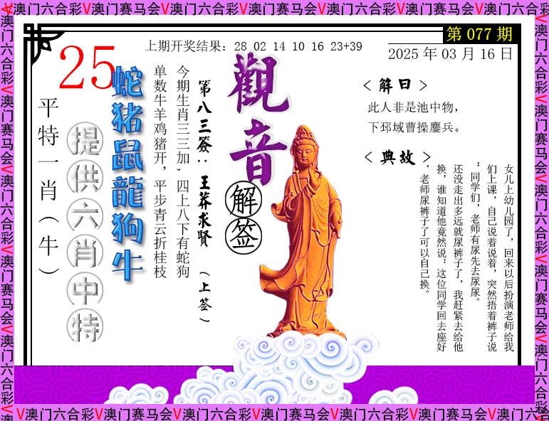 2025077期观音解签