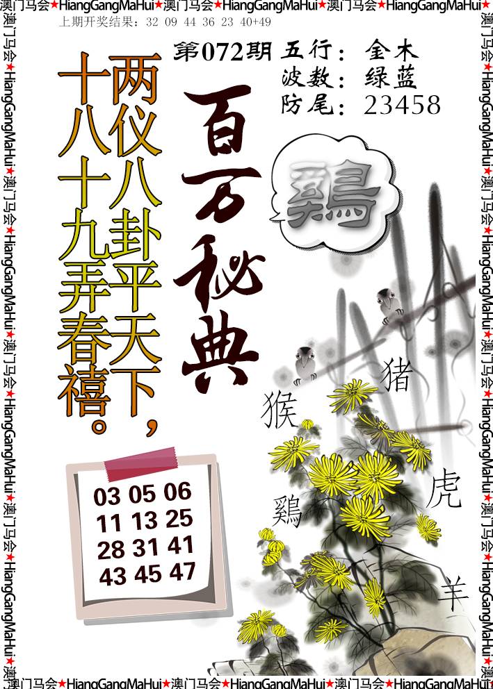 2025072期百万秘典
