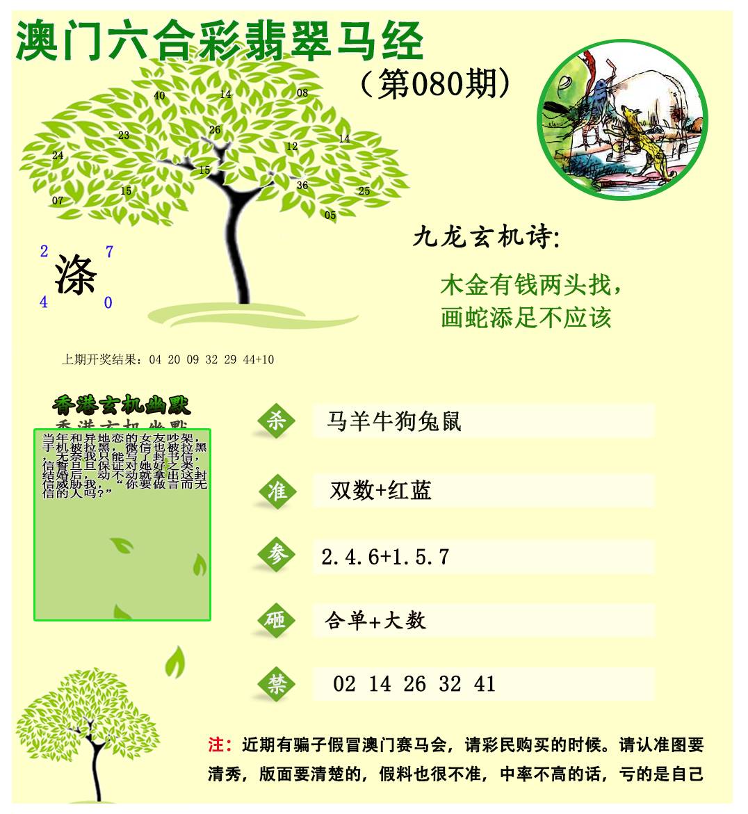 2025080期翡翠马经