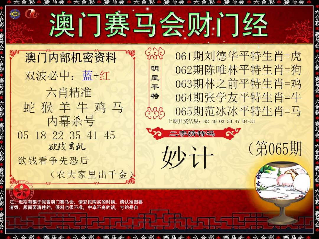 2025065期财门经