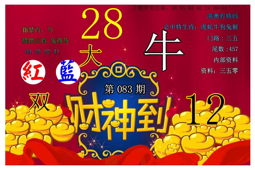 2025083期财神到