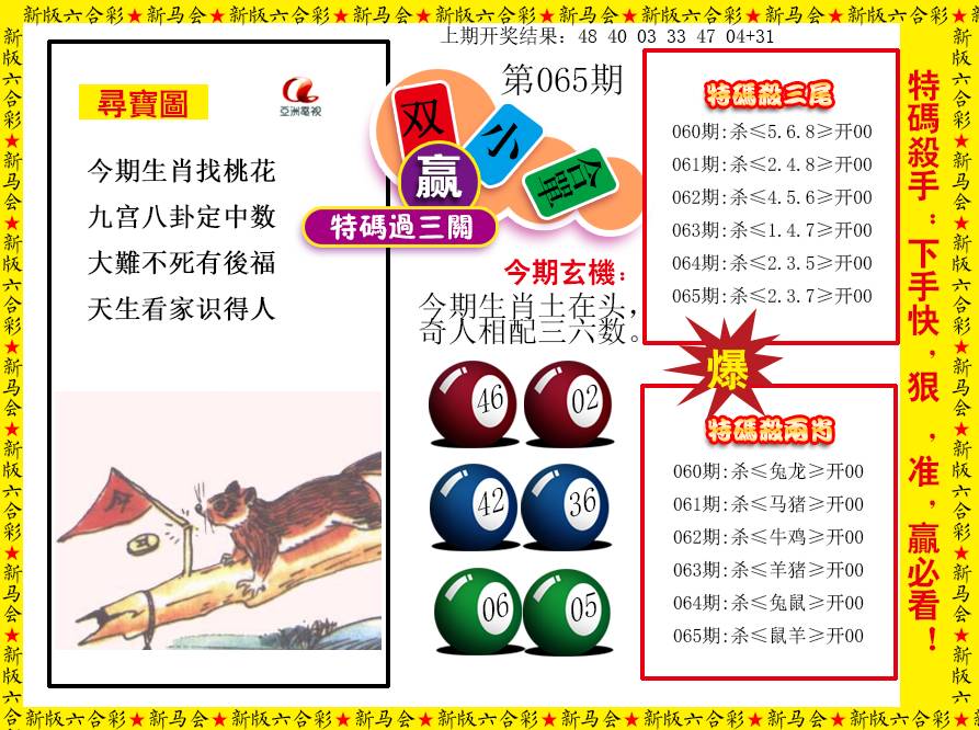 2025065期特码过三关