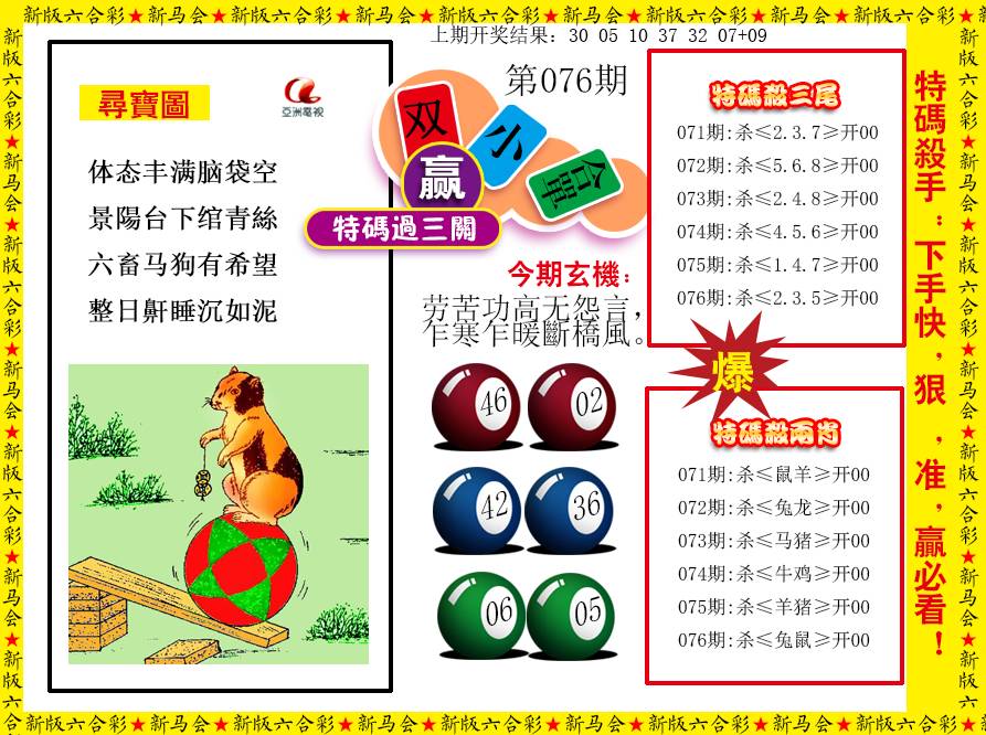 2025076期特码过三关