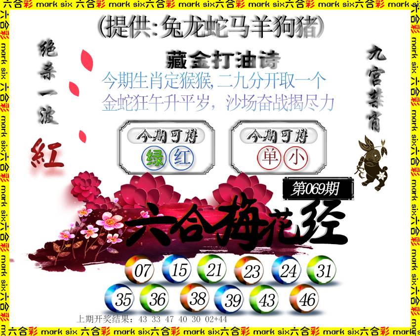2025069期六合梅花经