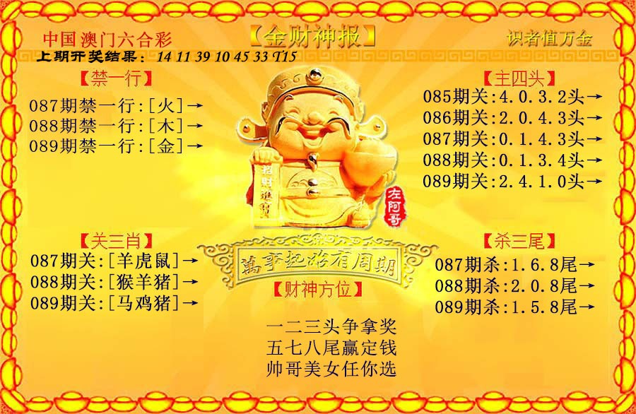 2025089期金财神