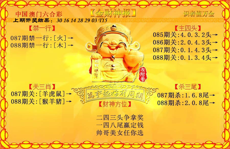 2025088期金财神