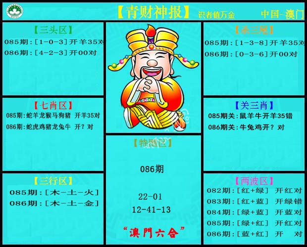 2025086期青财神
