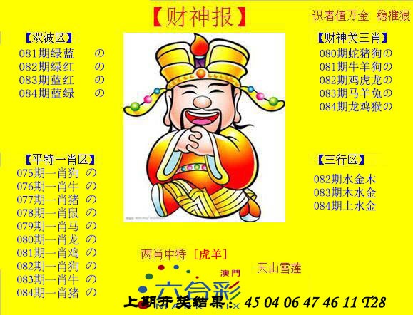 2025084期黄财神