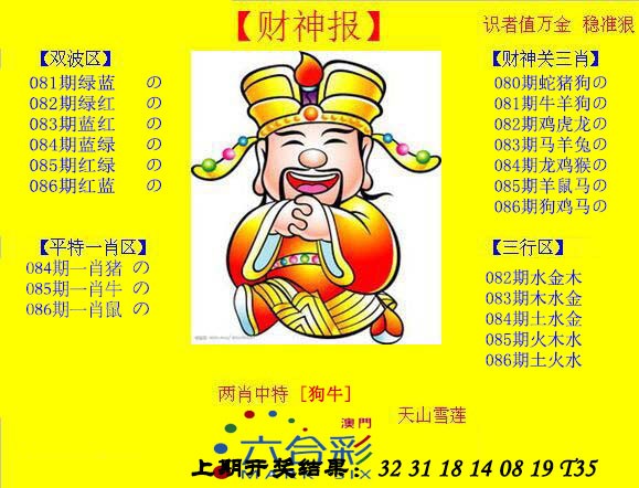 2025086期黄财神