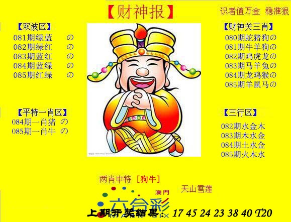 2025085期黄财神
