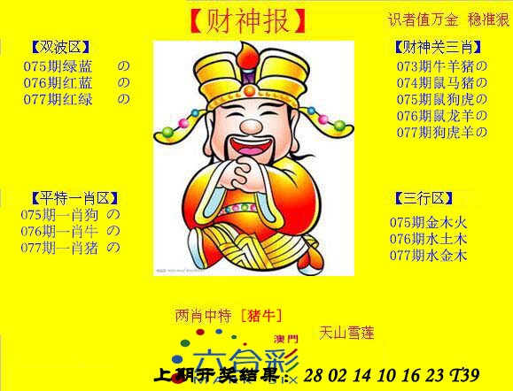 2025077期黄财神