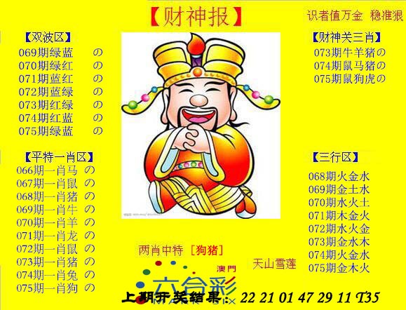 2025075期黄财神