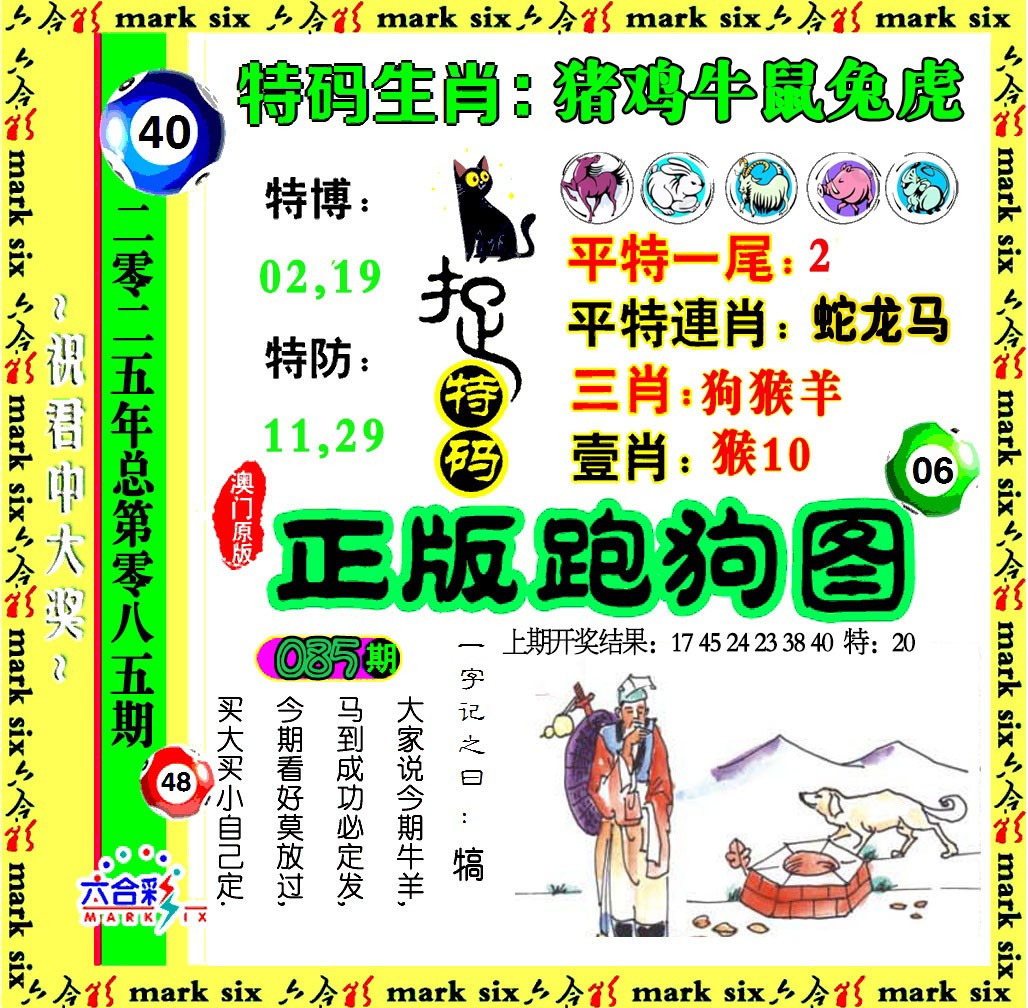 2025085期正版跑狗图