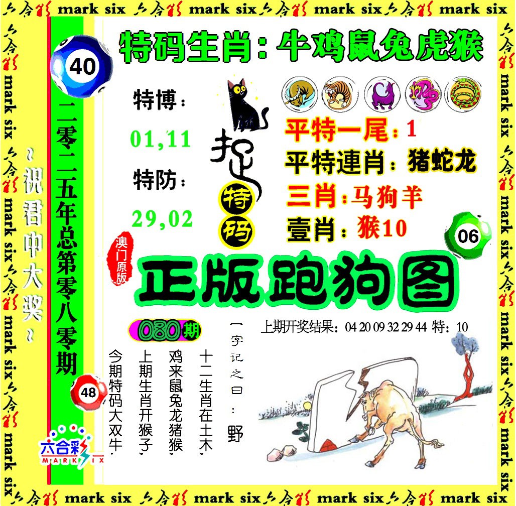 2025080期正版跑狗图