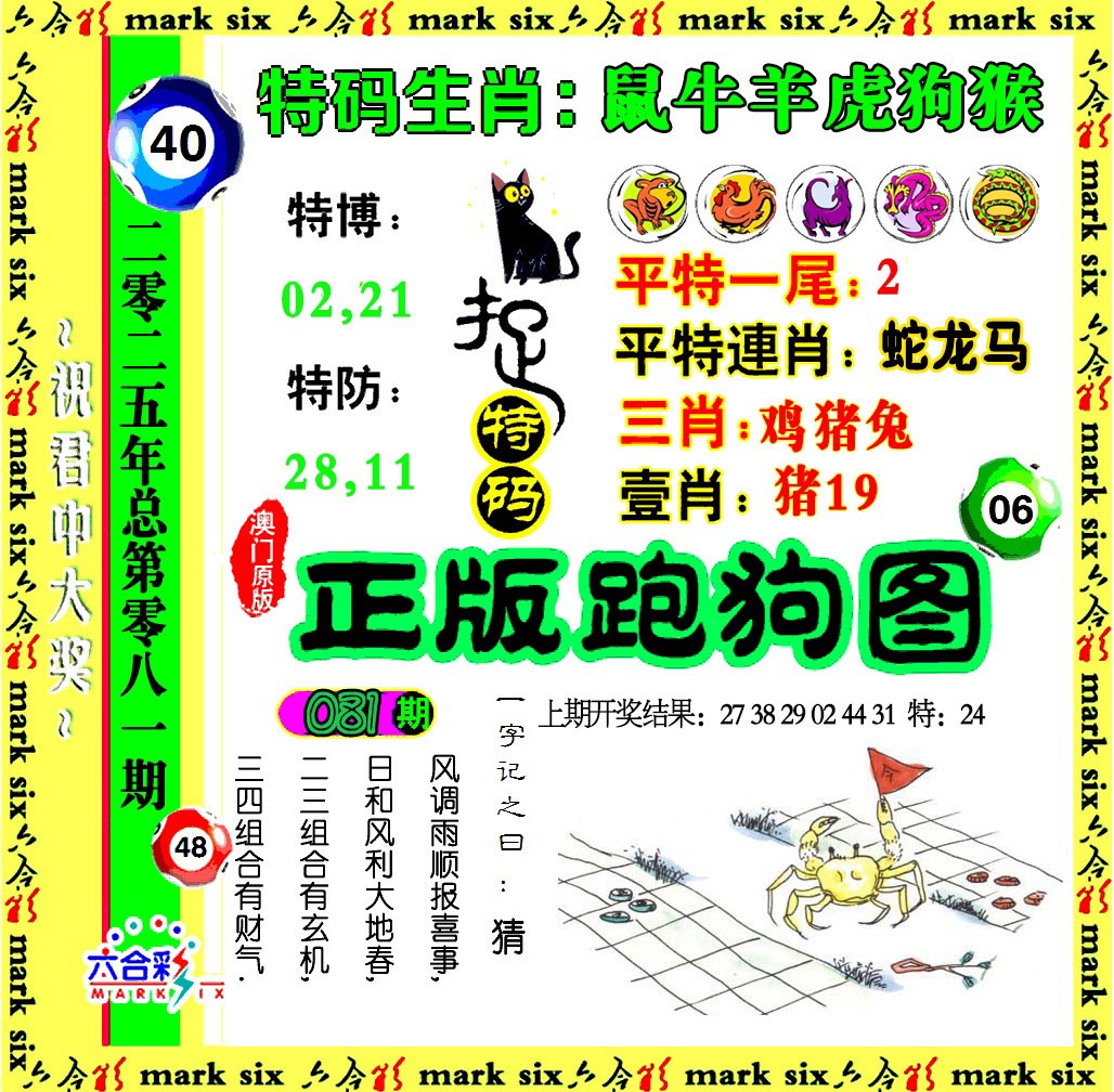 2025081期正版跑狗图