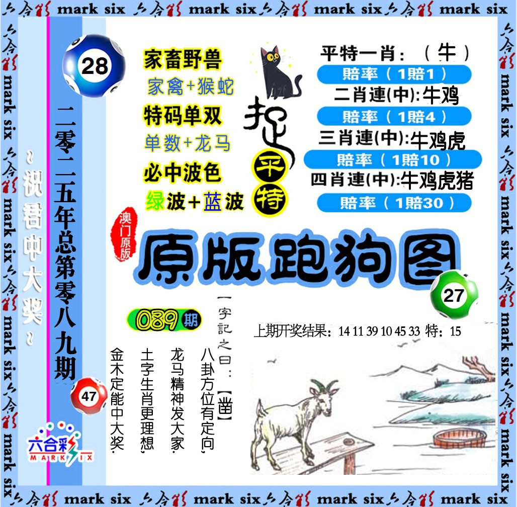 2025089期原版跑狗图