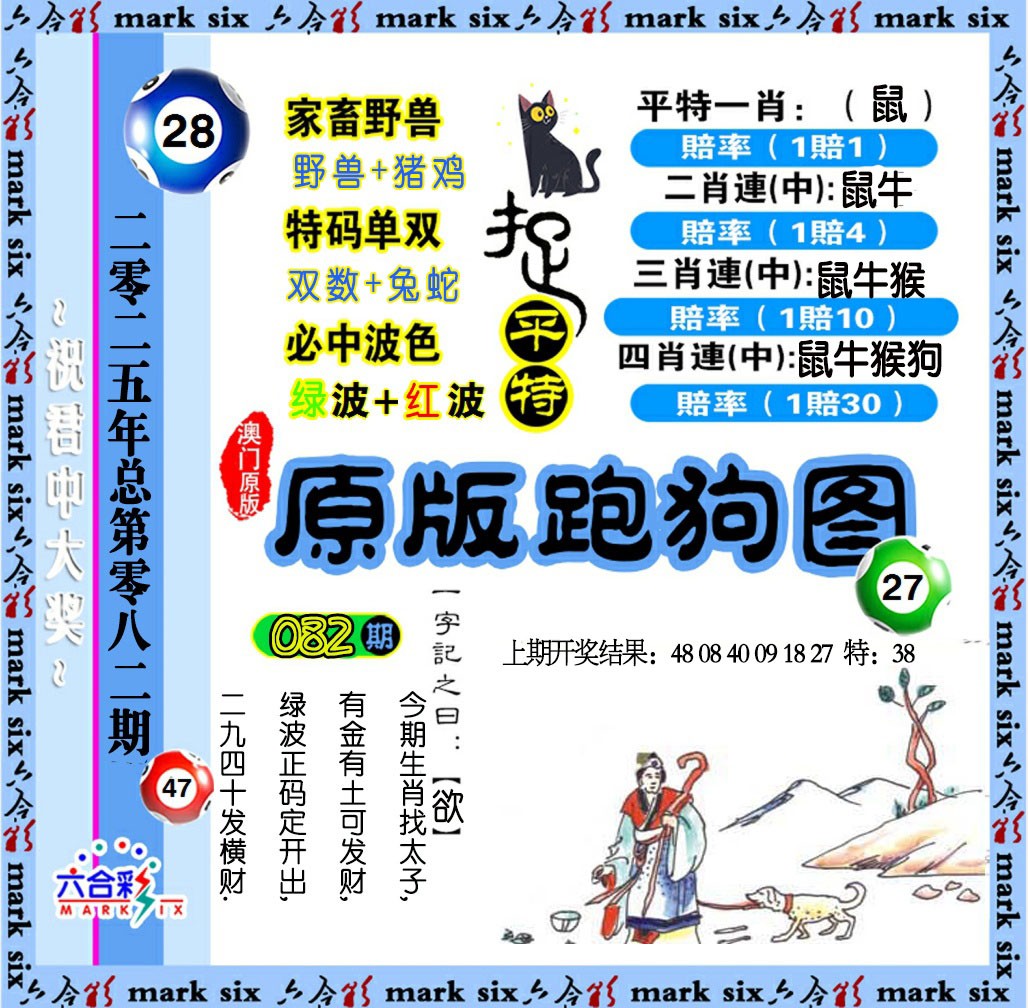 2025082期原版跑狗图