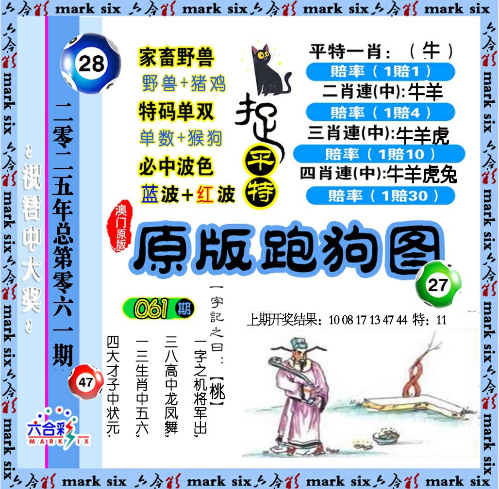 2025061期原版跑狗图