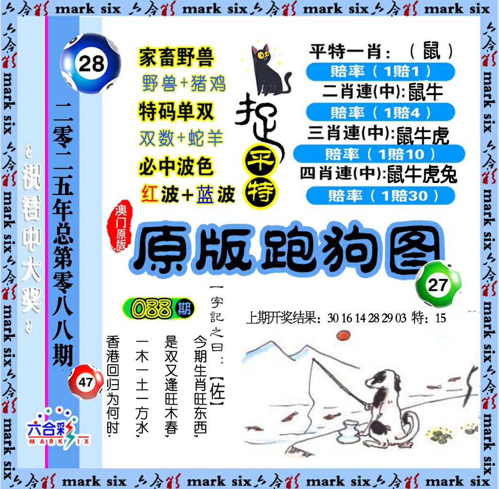 2025088期原版跑狗图