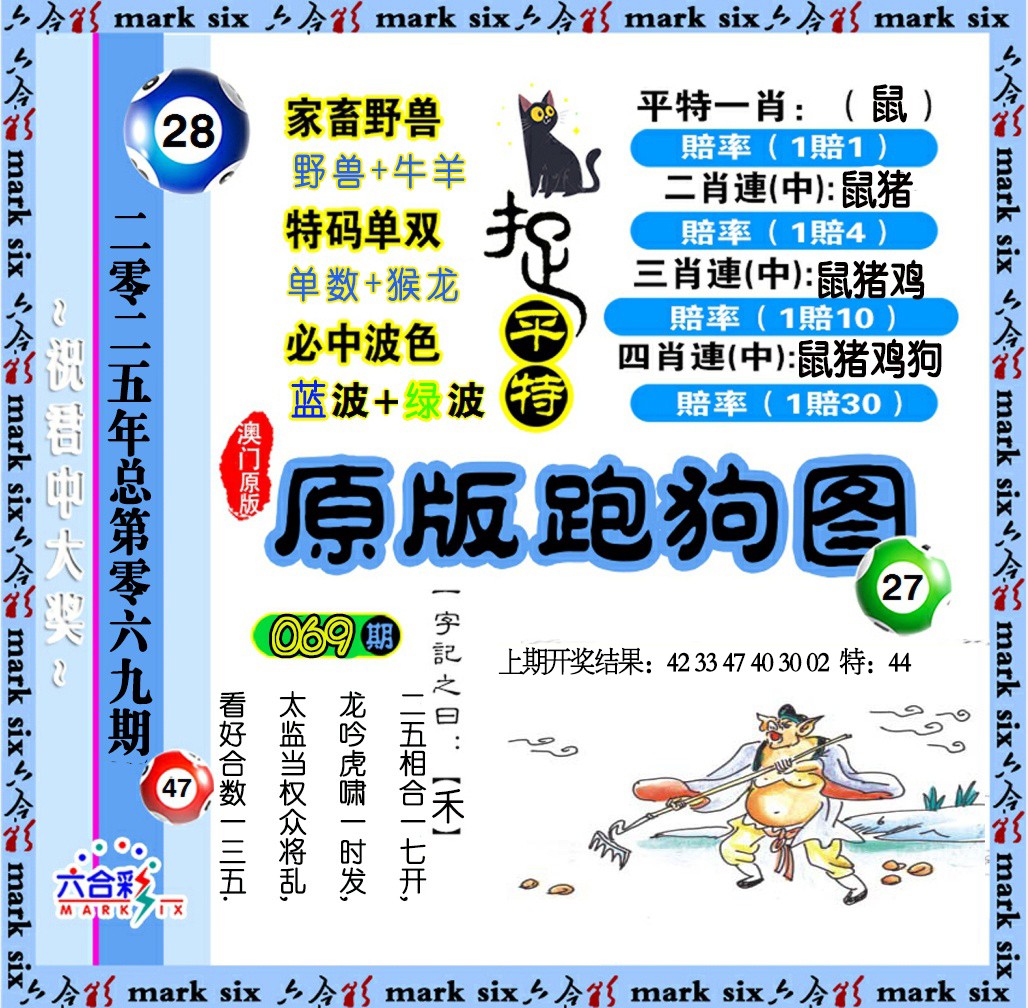 2025069期原版跑狗图