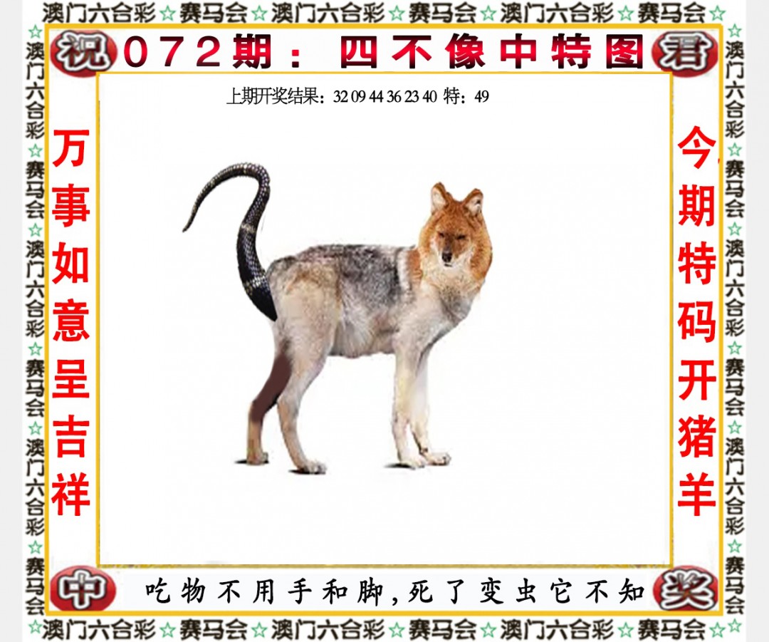 2025072期四不像中特图