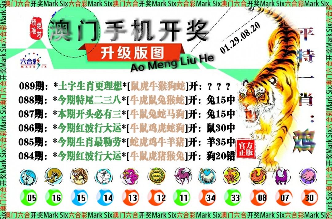 2025089期手机开奖图
