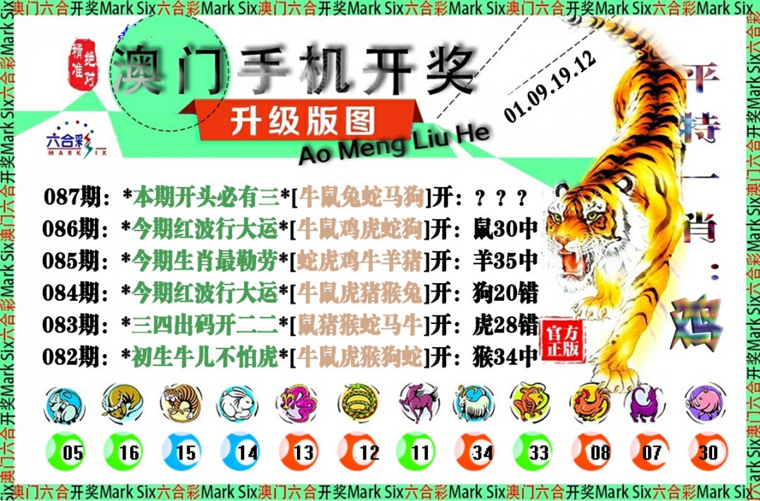 2025087期手机开奖图