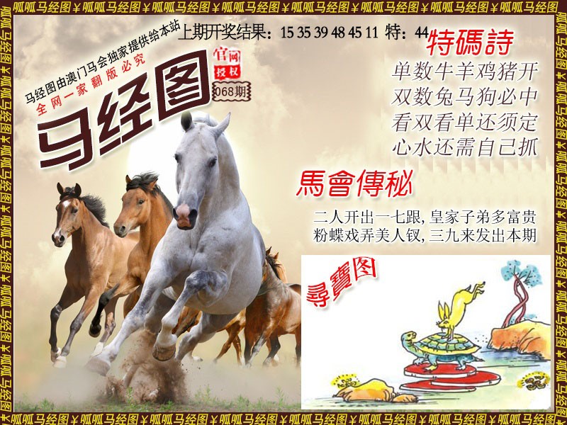 2025068期马经1