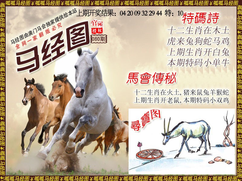 2025080期马经1