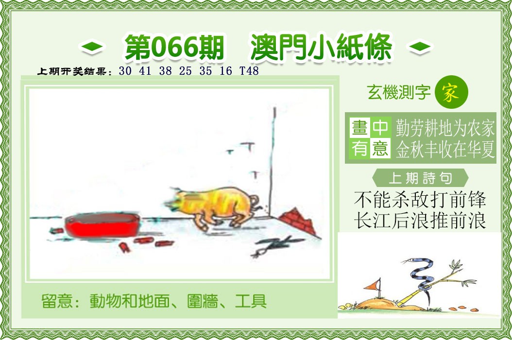 2025066期澳门小纸条