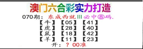 2025070期东成西就